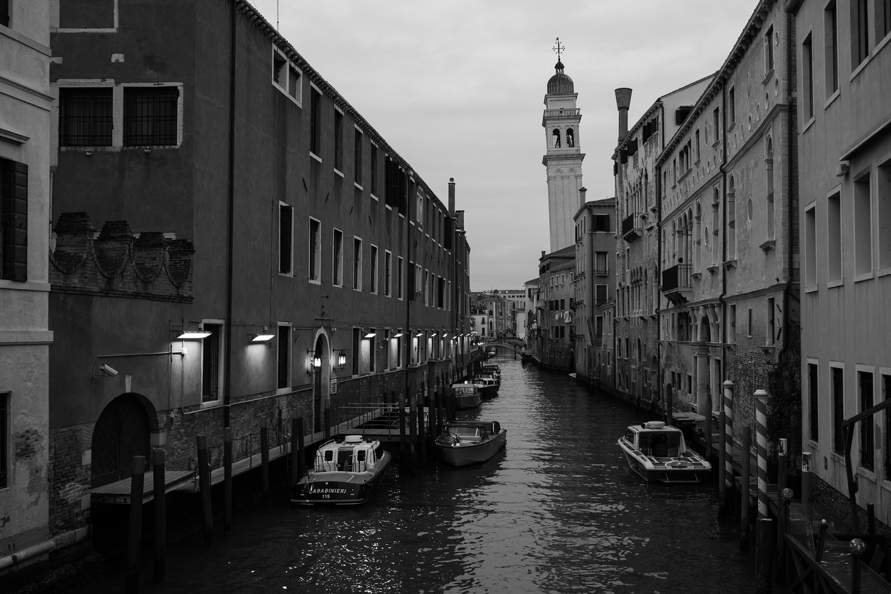 Pohled na kanál Rio dei Greci z Ponte de la Pietà